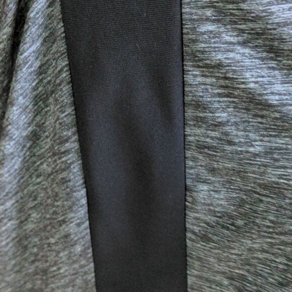 Chaps Charcoal Heather Grey Black Mock Turtleneck Dress Sz 10 - Picture 5 of 9
